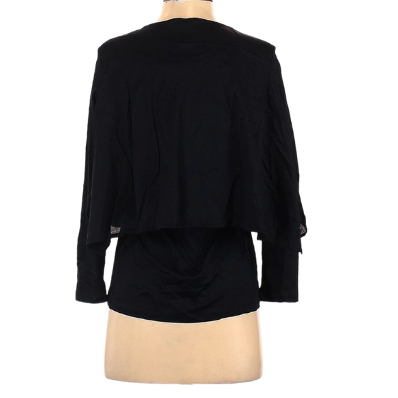COS NWT Lightweight Black Overlay Top - Picture 4 of 5